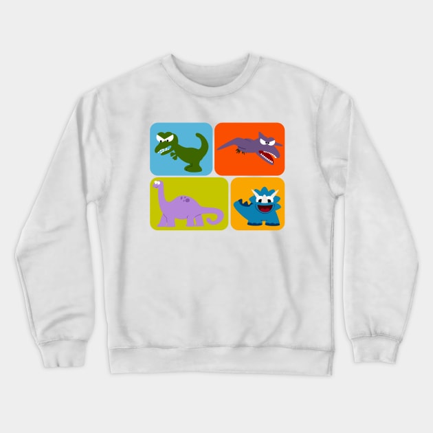 Dinosaur Team Crewneck Sweatshirt by soniapascual